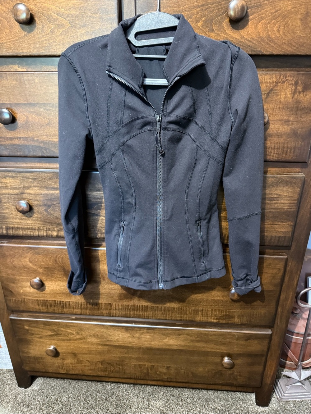 lululemon athletica Black Fitted Zip Jacket